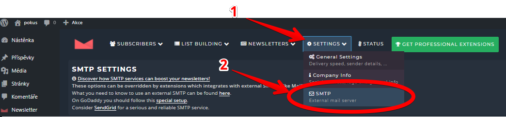 Rozesílání hromadných e-mailů přes WordPress